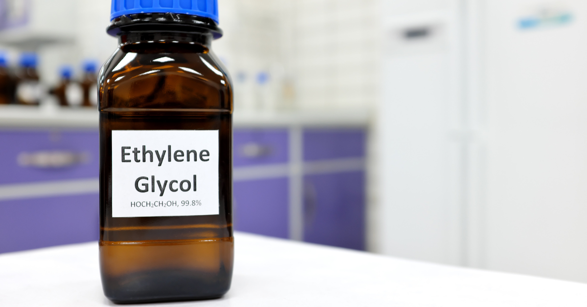 Ethylene glycol clear viscous